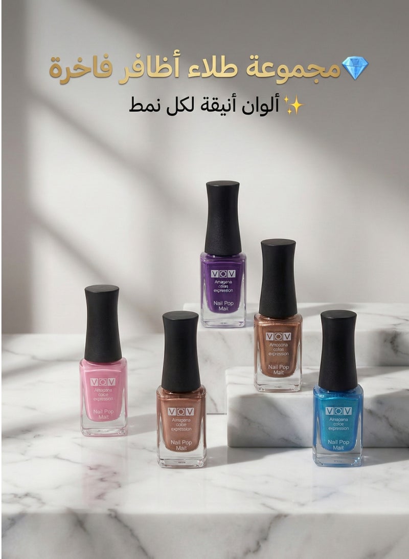 VOV A trendy nail polish collection with attractive colors and long-lasting wear: 8 stunning shades - Image 3